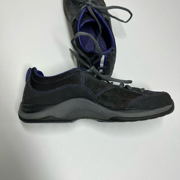 Dansko Sabrina Suede Leather Sneakers Grey Purple Women’s Size 9,5-10 US/EUR 40 - Picture 6 of 11